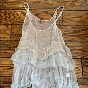 Chan Luu Sheer Layered Tank Top